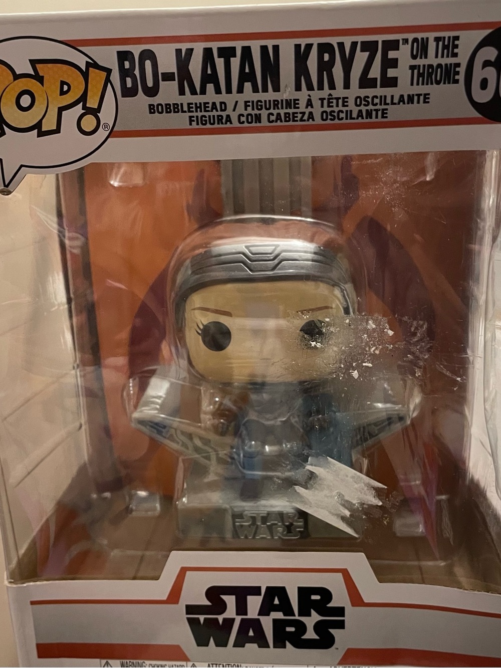 Funko Pop! Bo-Katan Kryze Throne Figure - Blue, Silver